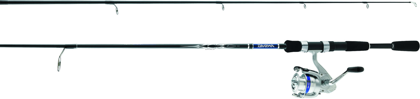 Daiwa DSK25-2B/F662M D-Shock DSK-2B Pre-Mounted Spinning Combo, 2500-Sz Reel, No Line, 2BB, 210/6, 170/8, 140/10, 6' 6", M (188404)