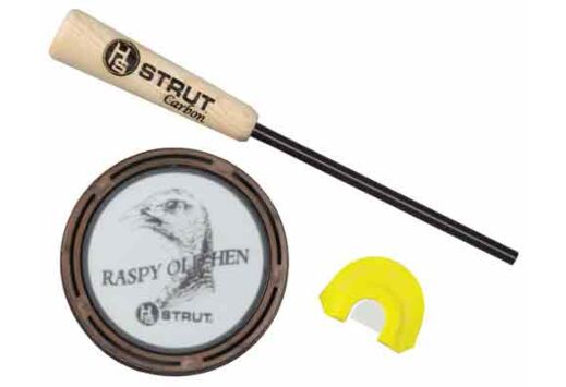 HS STRUT TURKEY CALL POT STYLE RASPY OLD HEN GLASS