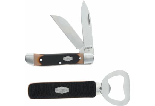 OLD TIMER KNIFE 2.35" DUAL BLADE FOLDER W/BTL OPENER PQ3