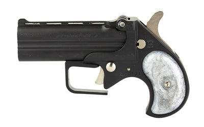 Old West, Big Bore, Derringer, 38 Special, 3.5" Barrel, Alloy Frame, Matte Finish, Black, Pearl Grips, Fixed Sights, 2 Rounds