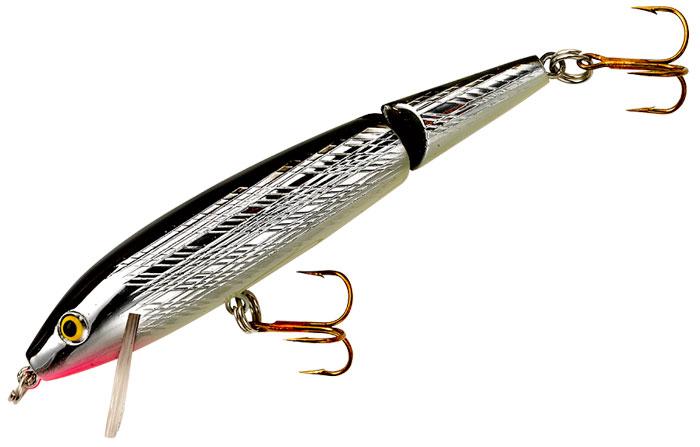 Rebel Minnow Jointed 3.5'' Silver/Black – Now and Then Guns-n-Stuff