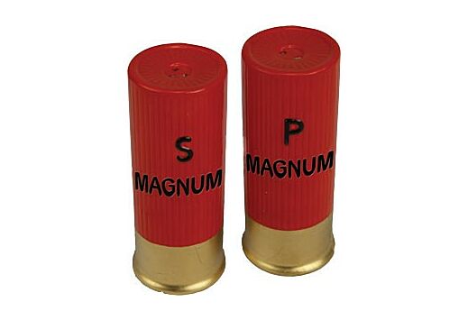 RIVERS EDGE SHOTSHELL SHAPED SALT & PEPPER SHAKERS