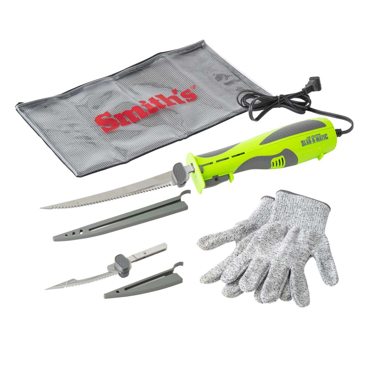 Mr Crappie Fillet Knife 7'' Green SlabOMaticElectric