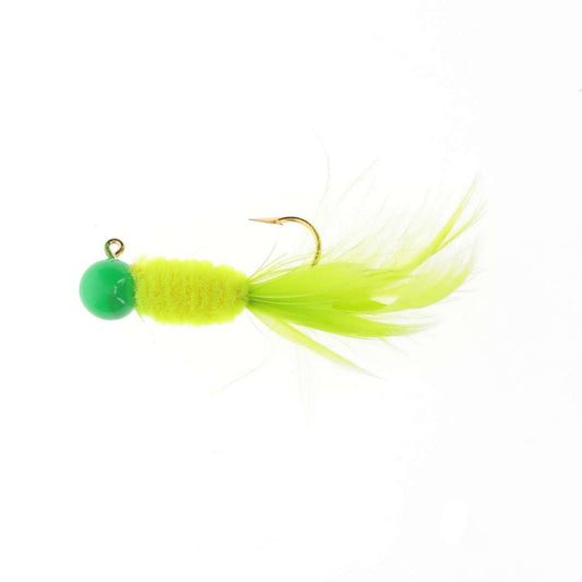 Mr Crappie SlabDadLivHairJg 1/16oz Limeade