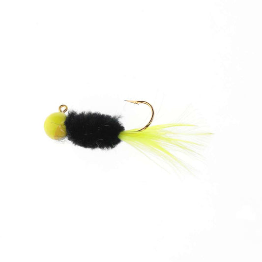 Mr Crappie SlabDadLivHairJg 1/16oz Tuxedo Black Chart