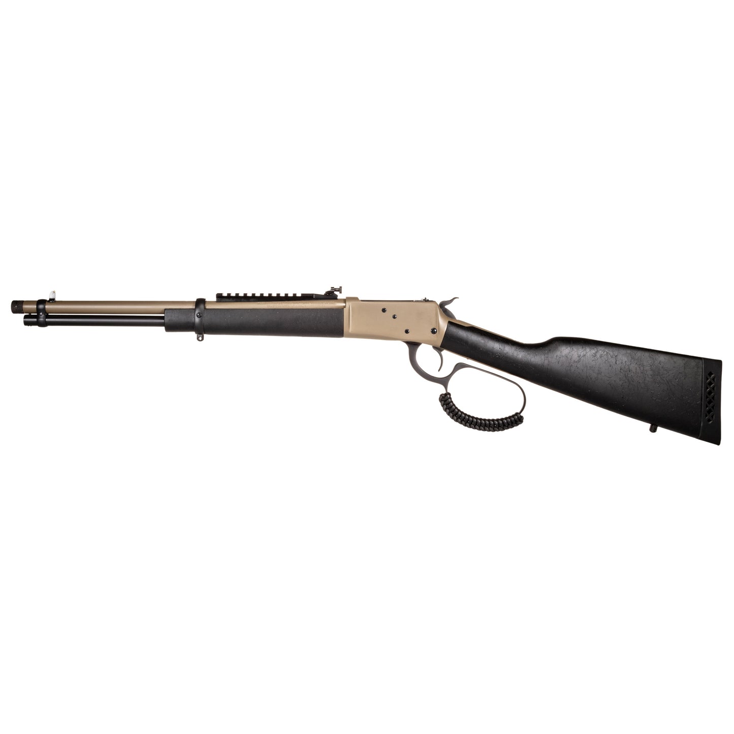 Rossi, R92, Lever Action Rifle, 357 Magnum, 16.5" Round Threaded Barrel, Matte Finish, Flat Dark Earth, Coated Wood Furniture, Adjustable Sights, Picatinny Optics Rail, 8 Rounds, Right Hand