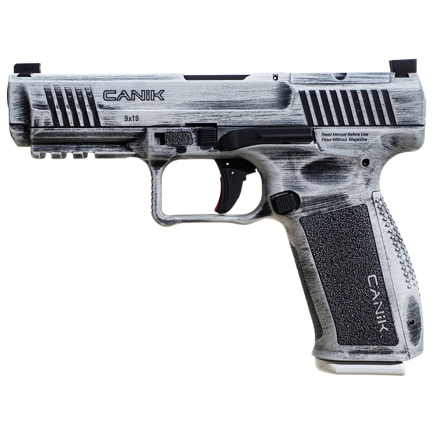 CANIK, METE SFT, Semi-automatic, Striker Fired, Polymer Framed Pistol, Compact, 9MM, 4.5" Barrel, Cerakote Finish, Artic Distressed, Optic Ready Slide