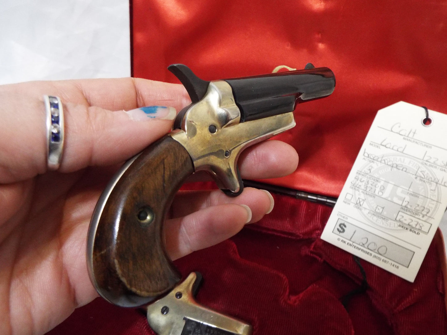 Colt, Pair of Matched Colt Derringers, Cased, Circa 1959. Cal. .22 Short. .
