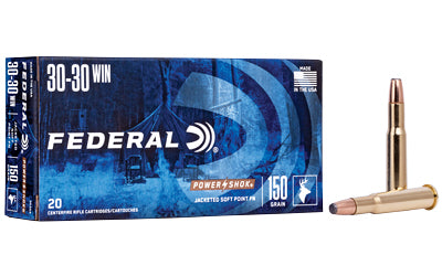 Federal, PowerShok, 30-30, 150 Grain, Soft Point Flat Nose, 20 Round Box