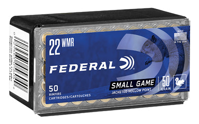 Federal, GameShok, 22WMR, 50 Grain, Jacketed Hollow Point, 50 Round Box