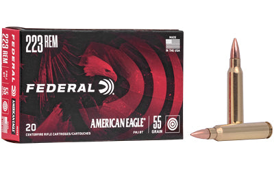 Federal, American Eagle, 223REM, 55 Grain, Full Metal Jacket, 20 Round Box
