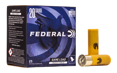 Federal, GameShok, 20 Gauge 2.75", #6, 1oz, 25 Round Box