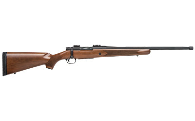 Mossberg, Patriot Bolt Action Rifle, 450 Bushmaster, 20" Fluted And Threaded Barrel, Matte Blued Finish, Walnut Stock, Adjustable Trigger, Weaver Style Base, 1 Mag, 3Rd