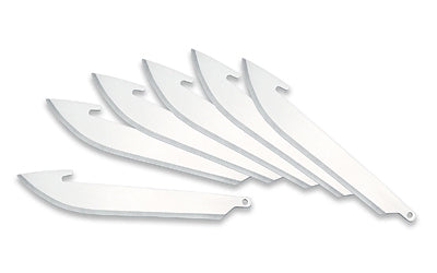 Outdoor Edge, Edge Drop-Point Blades, Plain Edge, 3.5" Blades, 420J2 Stainless Steel, 6 Pack