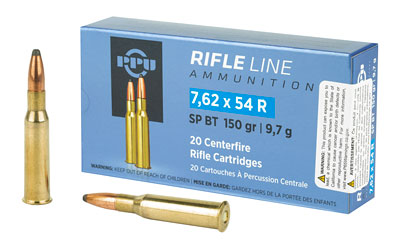 Prvi Partizan, Rifle, 7.62X54R, 150 Grain, Soft Point, 20 Round Box