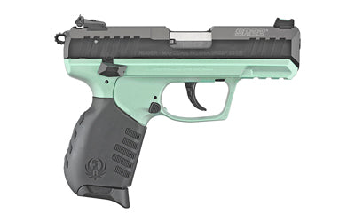 Ruger, SR22, TALO Edition, Double Action/Single Action, Semi-automatic, Polymer Frame Pistol, Compact, 22LR, 3.5" Barrel, Anodized Finish, Turquoise