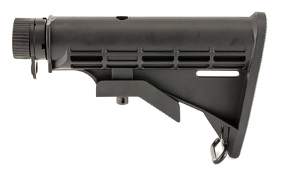 Leapers, Inc. - UTG, Model 4, 6-Position Mil-Spec Stock Assembly w/ Buffer, Buffer Tube, & Spring, Black