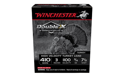 Winchester Ammunition, High Velocity Turkey Load, 410 Bore, 3", #7.5, 3/4 oz., 10 Round Box
