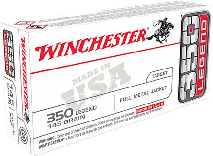 Winchester USA Rifle Ammunition .350 Legend 145 gr FMJ 2350 fps 20/ct