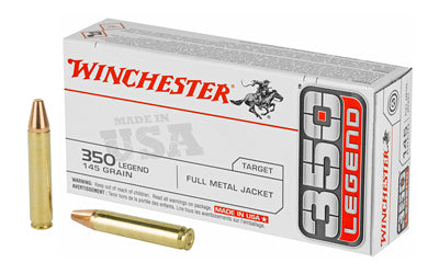 Winchester Ammunition, USA, 350 Legend, 145 Grain, Full Metal Jacket, 20 Round Box (Case 10 box)