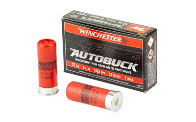Winchester Ammunition, Super-X, 12 Gauge 2.75", 1 Buck, Buckshot, 5 Round Box (50 box CASE)