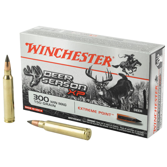 Winchester Ammunition, Deer Season, 300 Win, 150 Grain, Extreme Point Polymer Tip, 20 Round Box