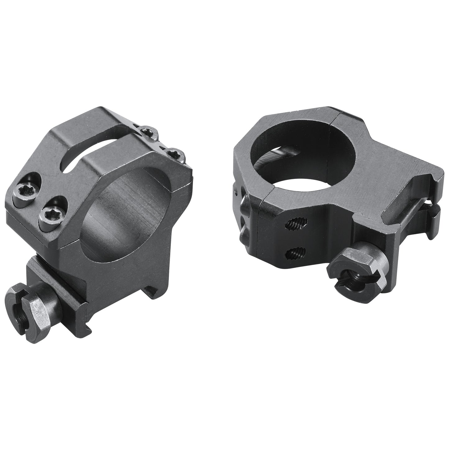 Weaver, 4 Hole Tactical, 1" Extra High Rings, Picatinny, Matte Finish, Black