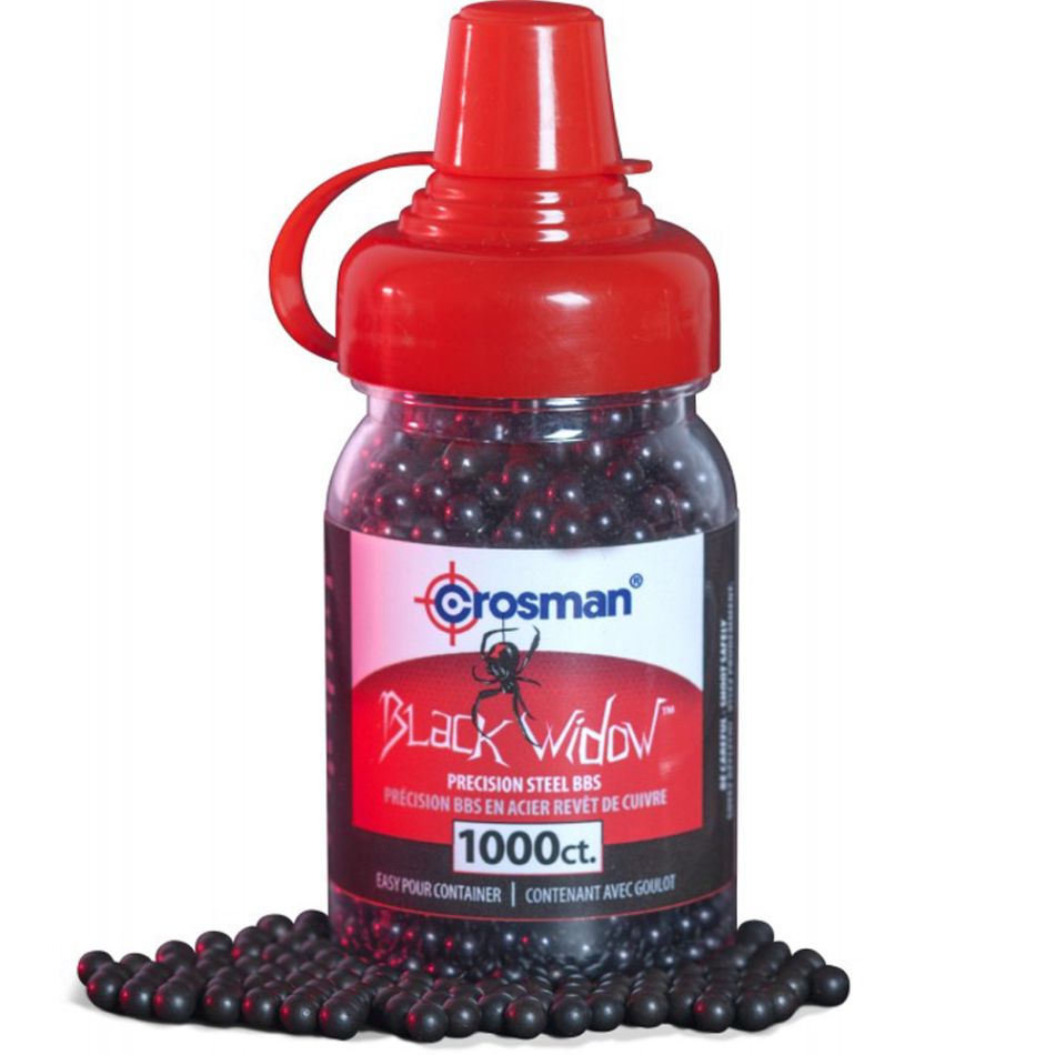Black Widow BBs (Black) 4.5mm Black Coated BB - 1000 Count