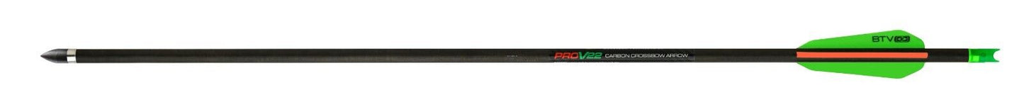 TenPoint Pro V22 6-Pack 22" Carbon Crossbow Arrow w/ Alpha Nocks #HEA-560.6