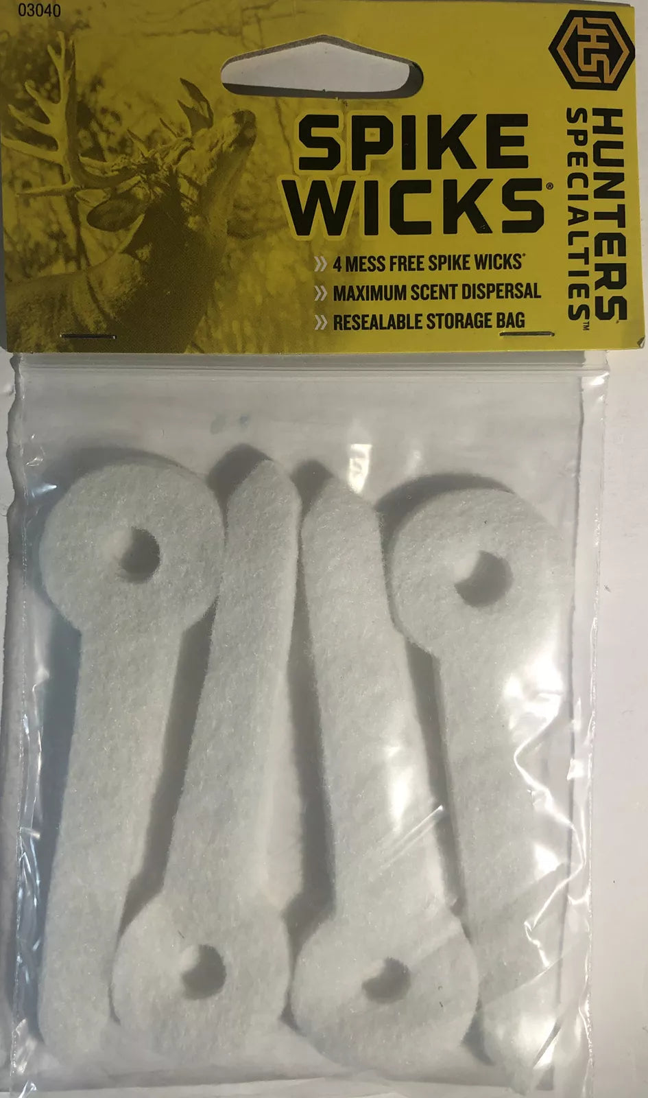 Hunters Specialties #03040 Spike Wicks 1ea 4 pk-SHIPS SAME BUSINESS DAY-NEW