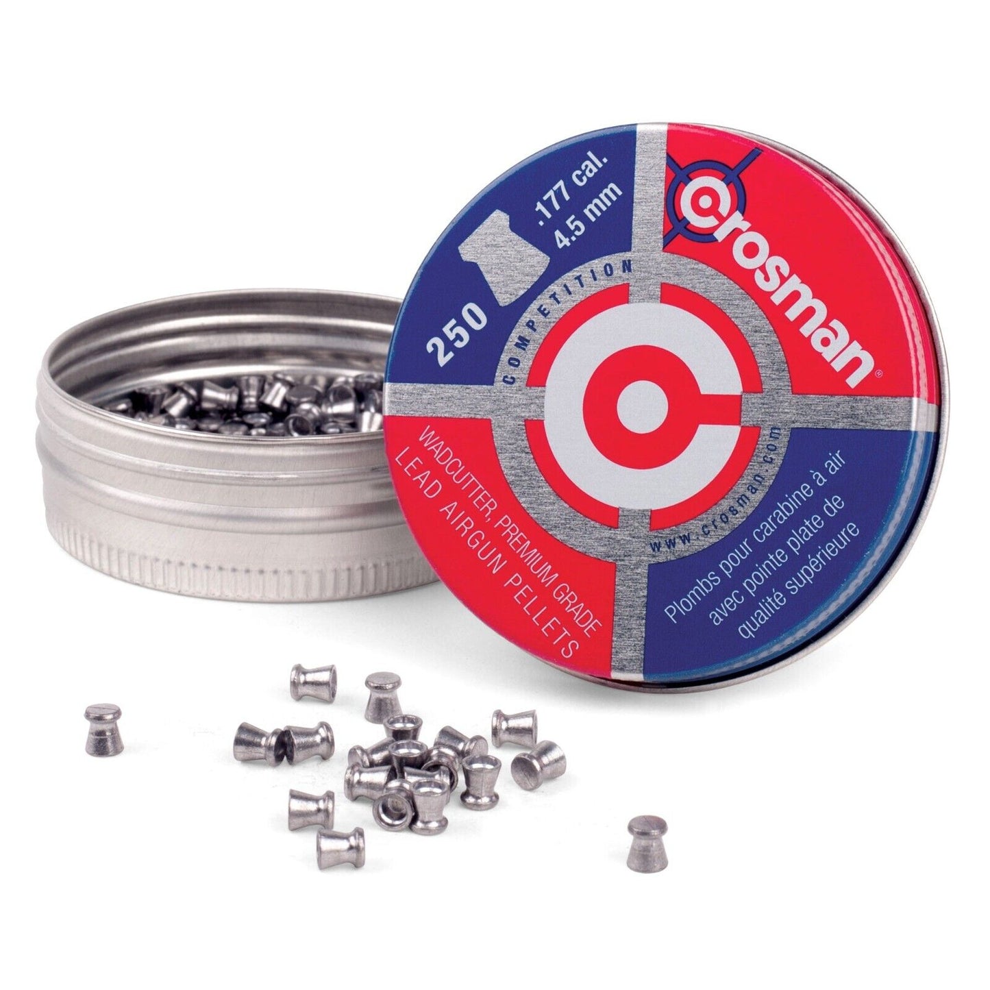 Crosman, Wadcutter .177 Pellets, 250 Pellets