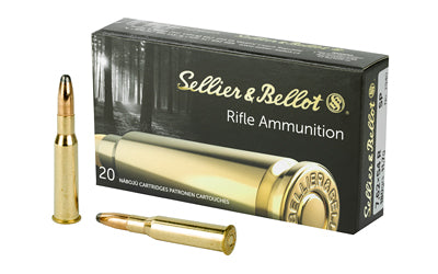 Sellier & Bellot, Rifle, 7.62X54R, 180 Grain, Soft Point, 20 Round Box