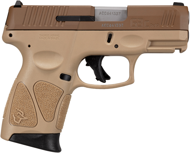 Taurus G3c Coyote Tan 9mm 3.2" Barrel 10-Rounds Manual Safety