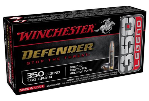 WINCHESTER DEFENDER 350 LEGEND 20RD 10BX/CS 160GR BONDED HP