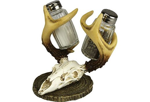 RIVERS EDGE EURO DEER SALT & PEPPER SHAKERS