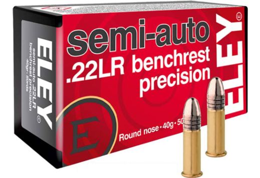 ELEY PRECISION 22LR 40GR SEMI 50RD 100BX/CS AUTO BENCHREST