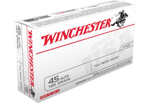 WINCHESTER USA 45 ACP 185GR 50RD FMJ