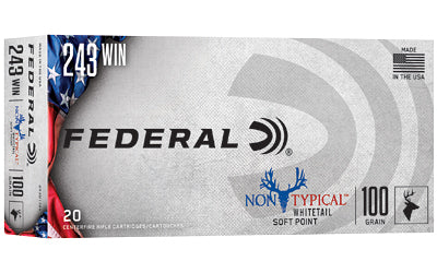 Federal, Non Typical, 243 Win, 100Gr, Soft Point, 20 Round Box