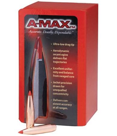 Hornady A-MAX Rifle Bullets .30 cal .308" 168 gr A-MAX 100/ct
