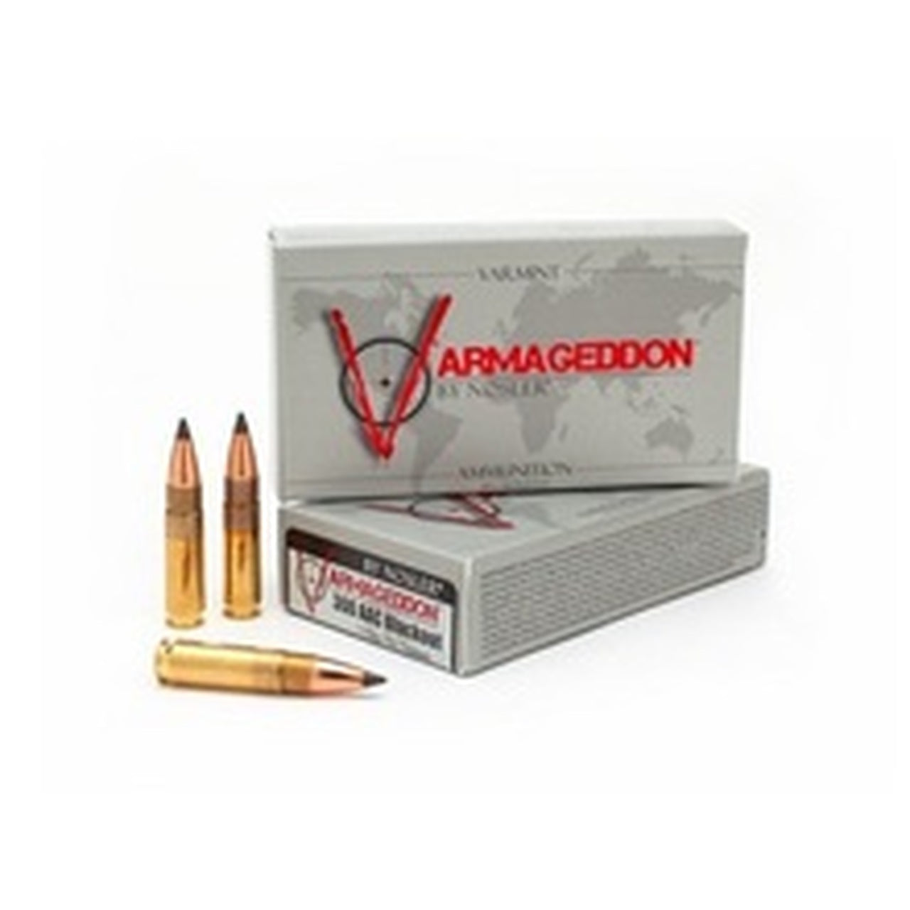 Nosler 300 AAC Blackout Ammunition 110 Grain Varmageddon Ballistic Tip 20 Rounds