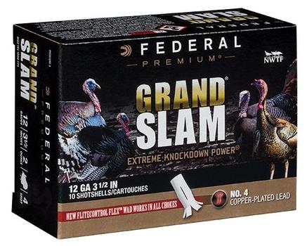 Federal Premium Grandslam 12GA 3in 1 3/4OZ 4shot - 10rd