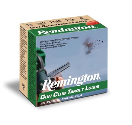 Remington Gun Club Target Load 20 ga 2 3/4" 2 1/2 dr 7/8 oz #8 1200 fps - 25/box