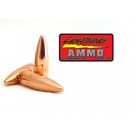 Lightning Ammo Rifle Bullets .22 Cal .224" 55 gr FMJ-BT w/c 500/ct Box
