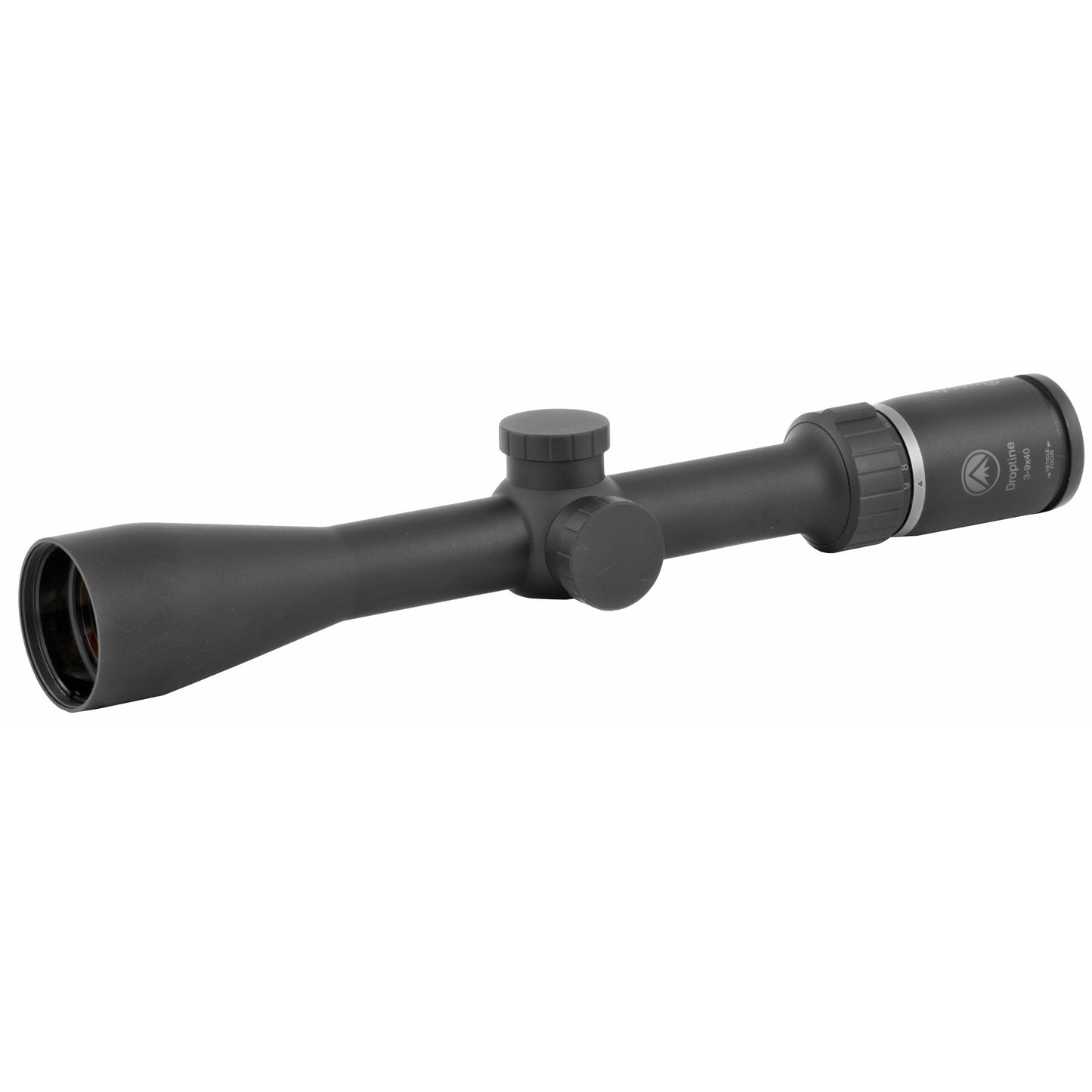 Burris Optics, Droptine Rifle Scope, 3-9X40mm, 40MM Objective, 1" Main Tube, Ballistic Plex Reticle, Matte Finish, Black