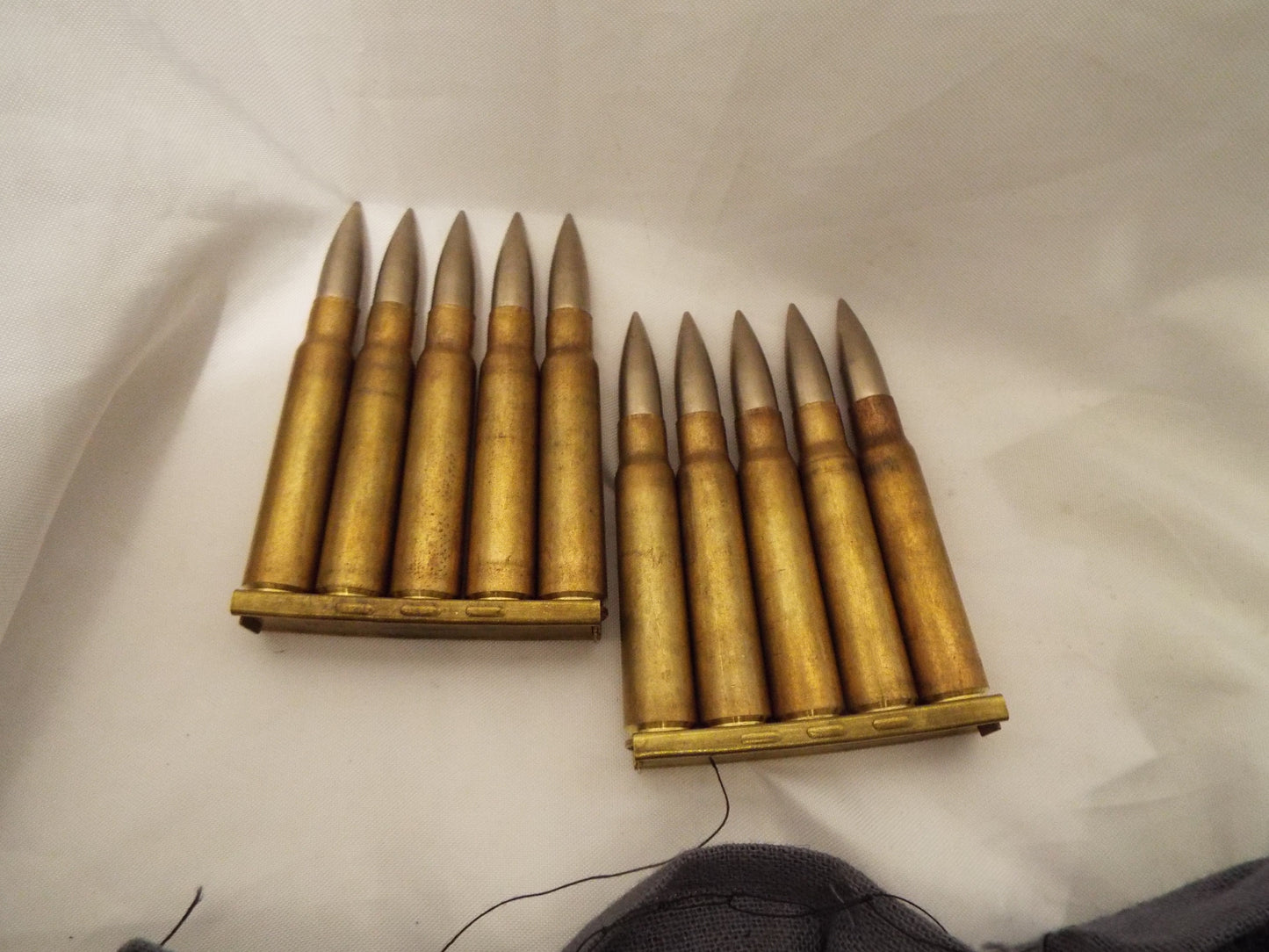 8mm (7.92X57) Mauser Ammunition in Stripper Clips in Bandolier -70 rnds