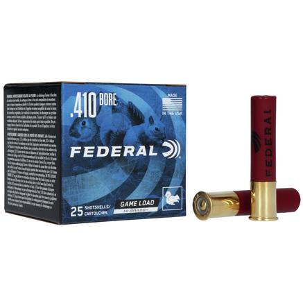 Federal Game-Shok Hi-Brass Load .410 ga 2 1/2 1/2oz 1200 fps #6 25/ct