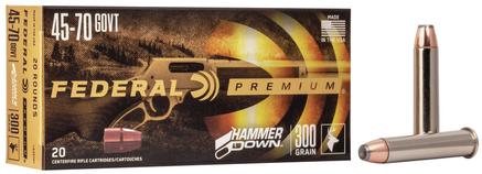 Federal Hammer Down Rifle Ammuniiton .45-70 Govt 300 gr SP 1850 fps 20/ct