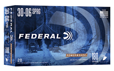 Federal, PowerShok, 30-06, 180 Grain, Soft Point, 20 Round Box