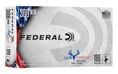 Federal, Non Typical, 308 Win, 180Gr, Soft Point, 20 Round Box