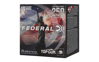 Federal, Top Gun, 12 Gauge, 2.75", #8, 1.125, Lead, 25 Round Box (10 BOX CASE)
